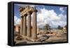 The Temple of Demeter, Cyrene, UNESCO World Heritage Site, Libya, North Africa, Africa-Oliviero Olivieri-Framed Stretched Canvas