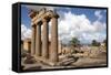 The Temple of Demeter, Cyrene, UNESCO World Heritage Site, Libya, North Africa, Africa-Oliviero Olivieri-Framed Stretched Canvas
