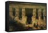 The Temple of Dendera, Upper Egypt, 1841-David Roberts-Framed Stretched Canvas