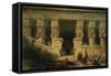 The Temple of Dendera, Upper Egypt, 1841-David Roberts-Framed Stretched Canvas