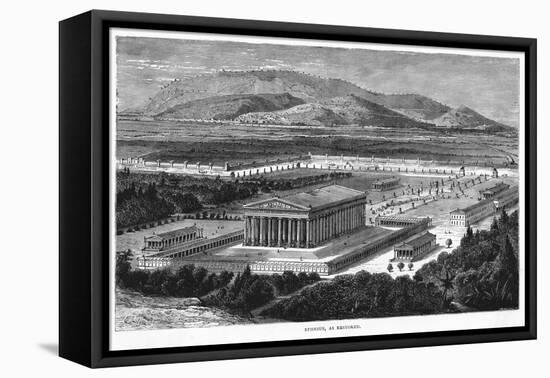 The Temple of Diana, as it Looked BCE - One of the Seven Wonders of the Ancient World-null-Framed Stretched Canvas