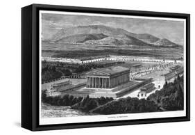 The Temple of Diana, as it Looked BCE - One of the Seven Wonders of the Ancient World-null-Framed Stretched Canvas