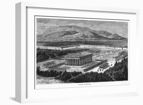 The Temple of Diana, as it Looked BCE - One of the Seven Wonders of the Ancient World-null-Framed Art Print