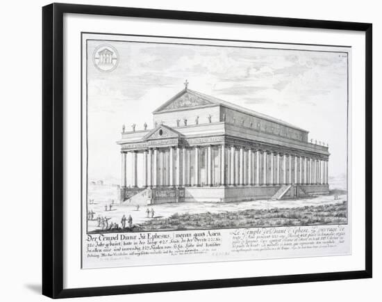 The Temple of Diana at Ephesus, Turkey, from 'Entwurf einer historischen Architektur', 1721-Johann Bernhard Fischer Von Erlach-Framed Giclee Print