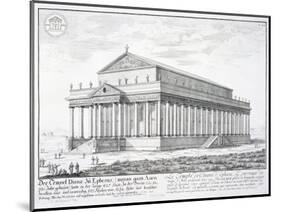 The Temple of Diana at Ephesus, Turkey, from 'Entwurf einer historischen Architektur', 1721-Johann Bernhard Fischer Von Erlach-Mounted Giclee Print