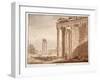 The Temple of Faustina, 1833-Agostino Tofanelli-Framed Giclee Print