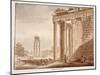 The Temple of Faustina, 1833-Agostino Tofanelli-Mounted Giclee Print