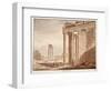 The Temple of Faustina, 1833-Agostino Tofanelli-Framed Giclee Print