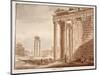 The Temple of Faustina, 1833-Agostino Tofanelli-Mounted Giclee Print