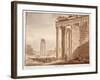 The Temple of Faustina, 1833-Agostino Tofanelli-Framed Giclee Print