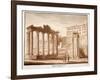 The Temple of Fortune, known as the Temple of Concord and the Temple of Jupiter Tonans, 1833-Agostino Tofanelli-Framed Giclee Print