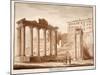The Temple of Fortune, known as the Temple of Concord and the Temple of Jupiter Tonans, 1833-Agostino Tofanelli-Mounted Giclee Print