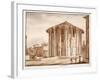 The Temple of Hercules Victor, 1833-Agostino Tofanelli-Framed Giclee Print