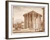 The Temple of Hercules Victor, 1833-Agostino Tofanelli-Framed Giclee Print