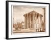 The Temple of Hercules Victor, 1833-Agostino Tofanelli-Framed Giclee Print
