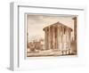 The Temple of Hercules Victor, 1833-Agostino Tofanelli-Framed Giclee Print