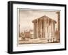 The Temple of Hercules Victor, 1833-Agostino Tofanelli-Framed Giclee Print