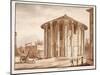 The Temple of Hercules Victor, 1833-Agostino Tofanelli-Mounted Giclee Print