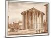 The Temple of Hercules Victor, 1833-Agostino Tofanelli-Mounted Premium Giclee Print