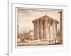 The Temple of Hercules Victor, 1833-Agostino Tofanelli-Framed Giclee Print