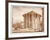 The Temple of Hercules Victor, 1833-Agostino Tofanelli-Framed Giclee Print