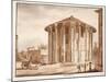 The Temple of Hercules Victor, 1833-Agostino Tofanelli-Mounted Giclee Print