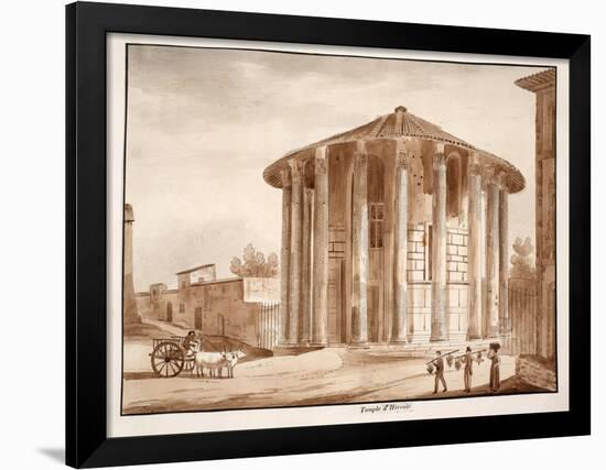 The Temple of Hercules Victor, 1833-Agostino Tofanelli-Framed Giclee Print