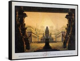 The Temple of Isis and Osiris, the Magic Flute, 1816-Karl Friedrich Schinkel-Framed Stretched Canvas