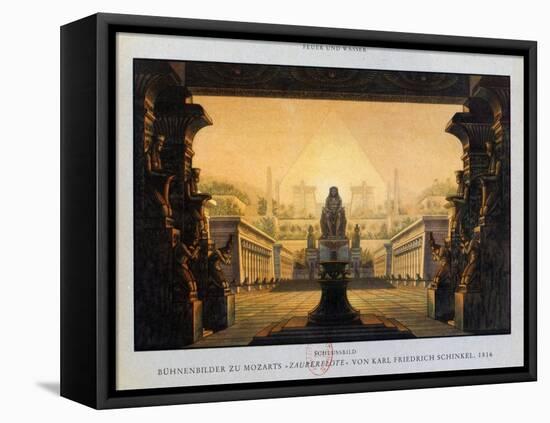 The Temple of Isis and Osiris, the Magic Flute, 1816-Karl Friedrich Schinkel-Framed Stretched Canvas