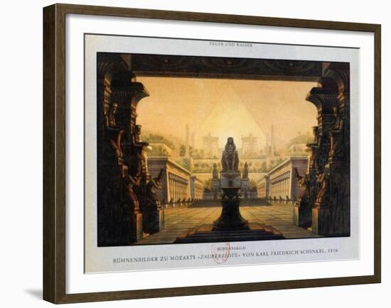 The Temple of Isis and Osiris, the Magic Flute, 1816-Karl Friedrich Schinkel-Framed Giclee Print