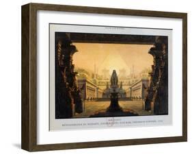 The Temple of Isis and Osiris, the Magic Flute, 1816-Karl Friedrich Schinkel-Framed Giclee Print