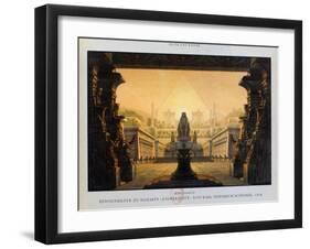 The Temple of Isis and Osiris, the Magic Flute, 1816-Karl Friedrich Schinkel-Framed Giclee Print