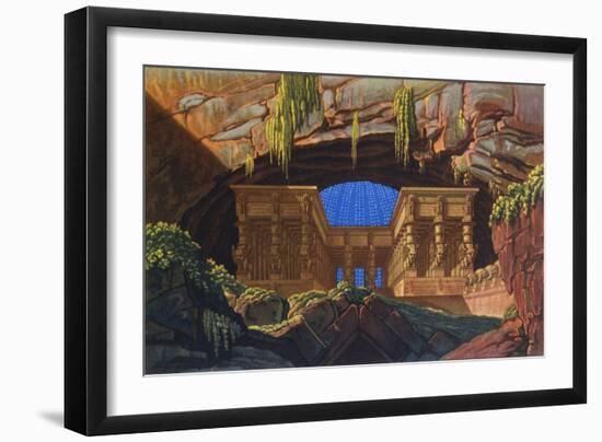 The Temple of Isis and Osiris Where Sarastro Was High Priest, C1816-Karl Friedrich Schinkel-Framed Giclee Print