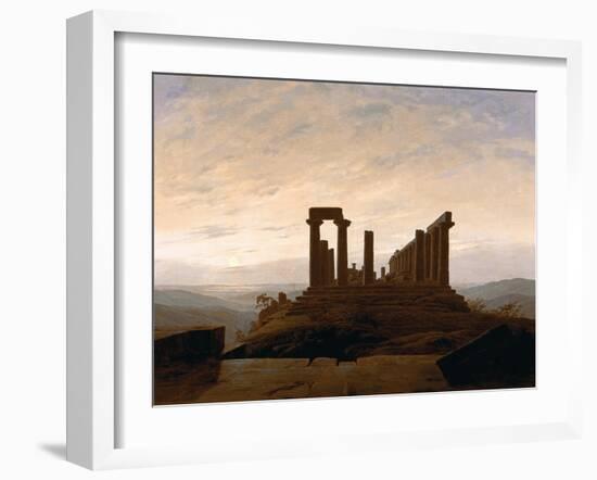 The Temple of Juno, Agrigent, C. 1830-Caspar David Friedrich-Framed Giclee Print