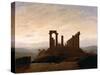 The Temple of Juno, Agrigent, C. 1830-Caspar David Friedrich-Stretched Canvas