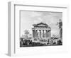 The Temple of Juno at Paestum-Luigi Balugani-Framed Giclee Print