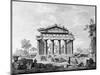 The Temple of Juno at Paestum-Luigi Balugani-Mounted Giclee Print