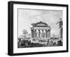 The Temple of Juno at Paestum-Luigi Balugani-Framed Giclee Print