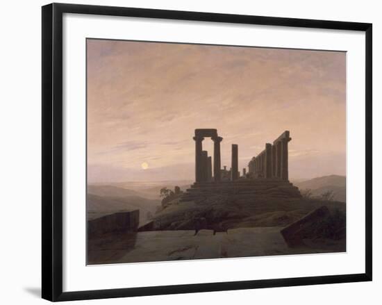 The Temple of Juno in Agrigento-Caspar David Friedrich-Framed Giclee Print