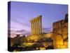 The Temple of Jupiter, Baalbek, Bekaa Valley, Lebanon-Charles Bowman-Stretched Canvas