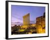 The Temple of Jupiter, Baalbek, Bekaa Valley, Lebanon-Charles Bowman-Framed Photographic Print