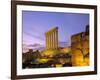 The Temple of Jupiter, Baalbek, Bekaa Valley, Lebanon-Charles Bowman-Framed Photographic Print