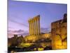 The Temple of Jupiter, Baalbek, Bekaa Valley, Lebanon-Charles Bowman-Mounted Photographic Print