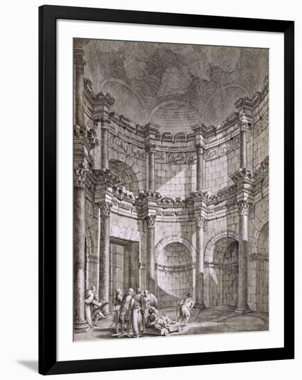 The Temple of Jupiter, from 'Ruins of the Palace of Emperor Diocletian at Spalatro in Dalmatia'-Robert Adam-Framed Giclee Print