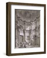 The Temple of Jupiter, from 'Ruins of the Palace of Emperor Diocletian at Spalatro in Dalmatia'-Robert Adam-Framed Giclee Print