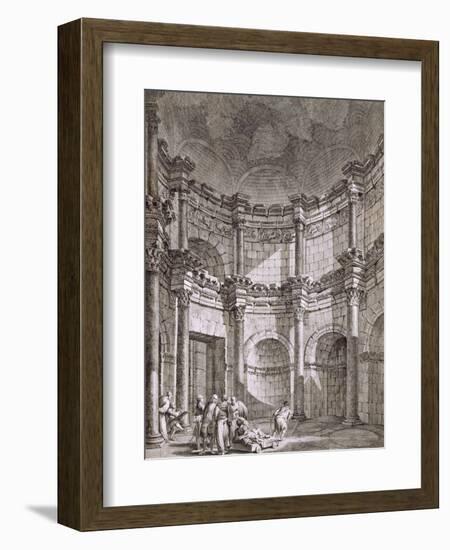 The Temple of Jupiter, from 'Ruins of the Palace of Emperor Diocletian at Spalatro in Dalmatia'-Robert Adam-Framed Giclee Print