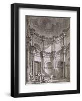 The Temple of Jupiter, from 'Ruins of the Palace of Emperor Diocletian at Spalatro in Dalmatia'-Robert Adam-Framed Giclee Print