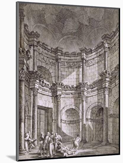 The Temple of Jupiter, from 'Ruins of the Palace of Emperor Diocletian at Spalatro in Dalmatia'-Robert Adam-Mounted Giclee Print