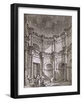 The Temple of Jupiter, from 'Ruins of the Palace of Emperor Diocletian at Spalatro in Dalmatia'-Robert Adam-Framed Giclee Print