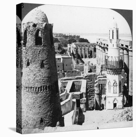 The Temple of Luxor, Egypt, 1905-Underwood & Underwood-Stretched Canvas